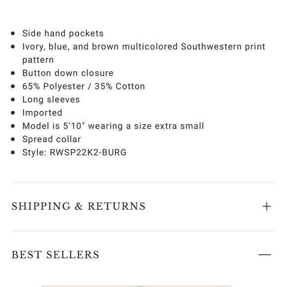 Boot Barn Southwestern Shacket Shirt Jacket Aztec EUC - Picture 8 of 8